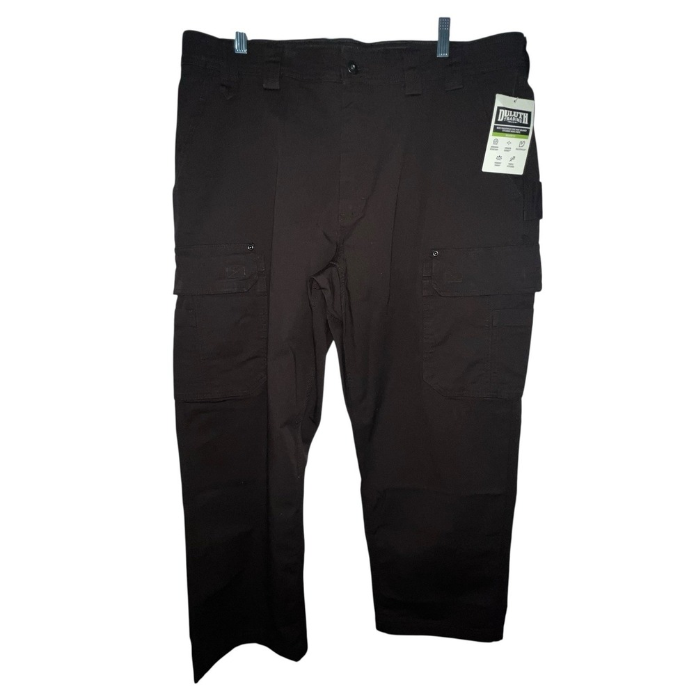 Duluth Trading Co Men's Flex Fire Hose Cargo Work Pans Relaxed Fit 40 X 30 Brown